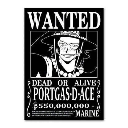 One Piece Anime Canvas Poster – Luffy & Characters Wall Art