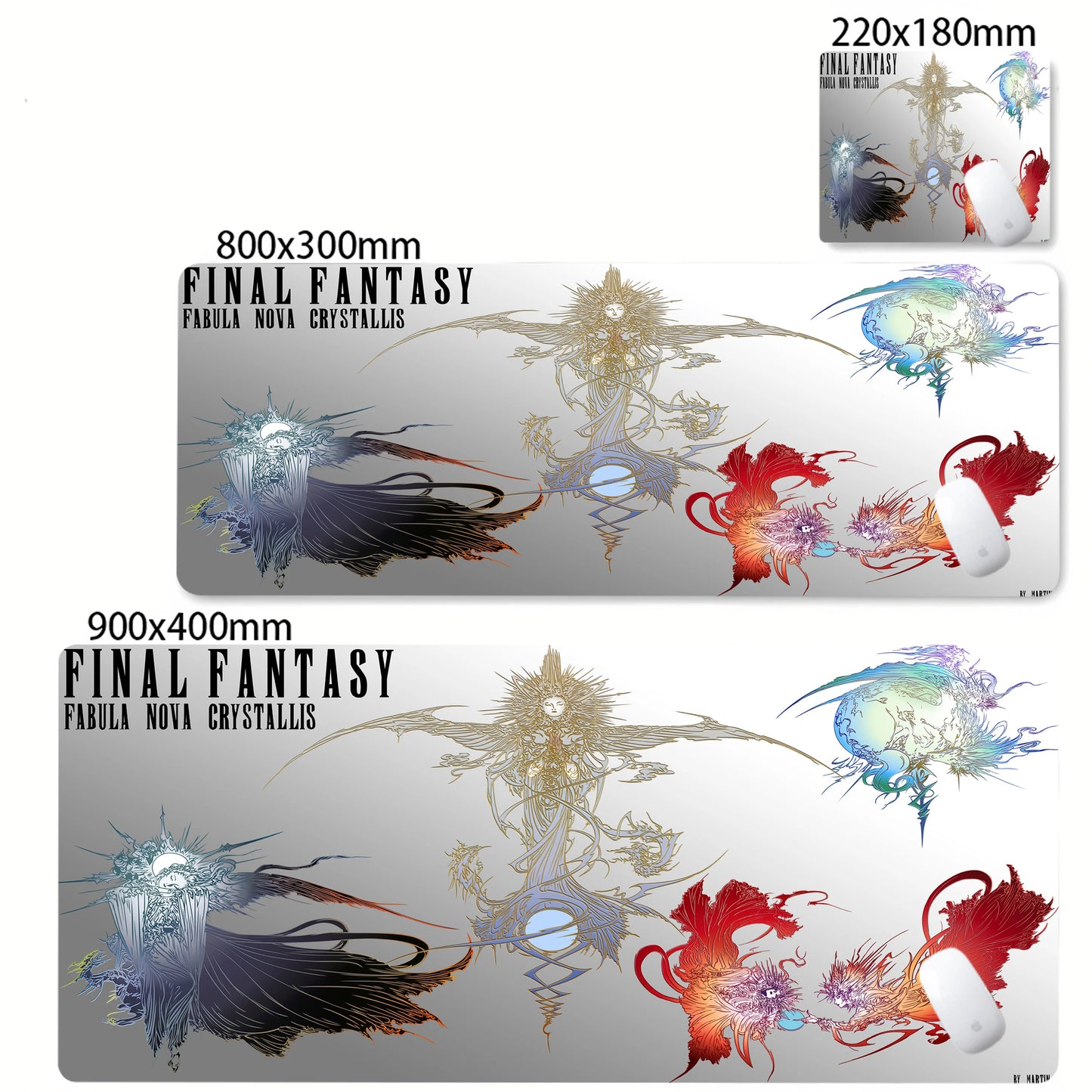 Anime Gaming Mouse Pad XXL - Large Desk Mat with Stitched Edges