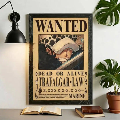 The Grand Line Collection: High-Definition One Piece Wanted Canvas Art