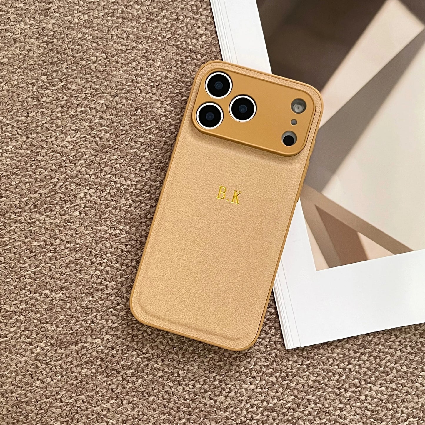 The Signature Series: Gold Foil Stamped Leather Case