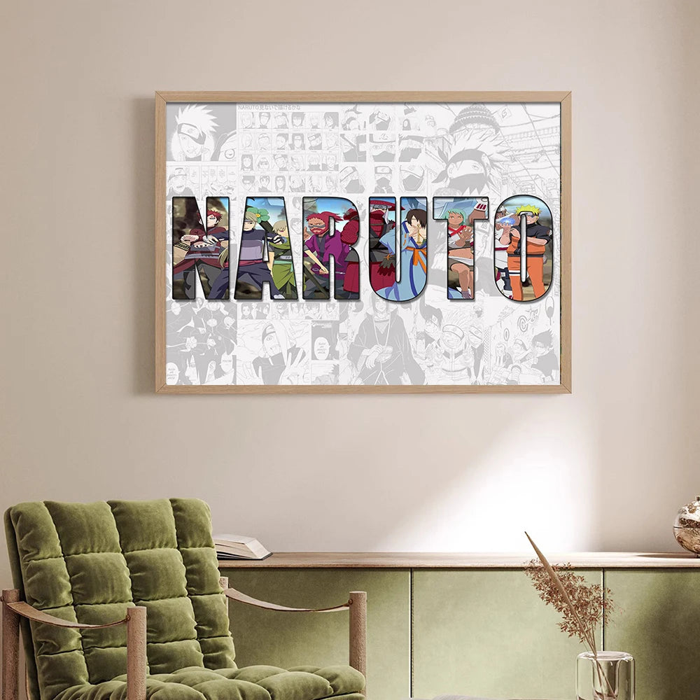Anime Kakashi & Itachi Canvas Poster