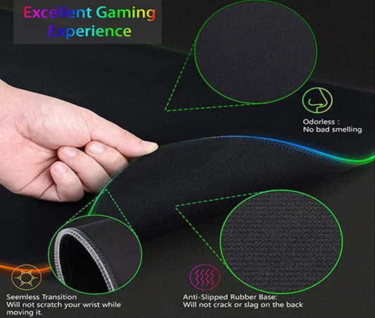 NTE Edition: RGB Extended Gaming Desk Mat with Custom LED Lighting