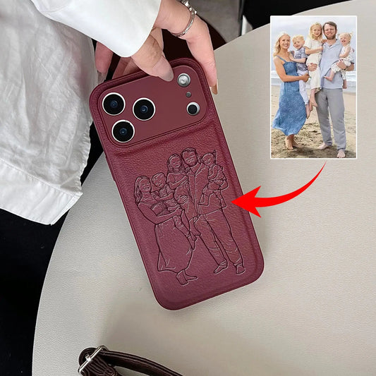 The Keepsake Series: Custom Engraved Photo Line Art Case
