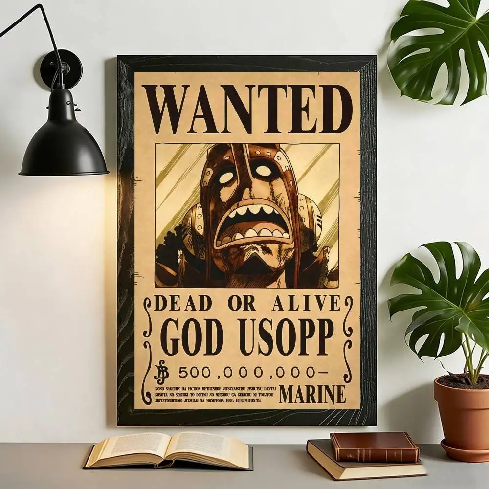 The Grand Line Collection: High-Definition One Piece Wanted Canvas Art