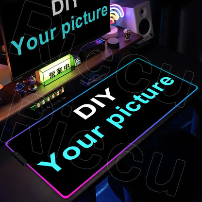 Horror Edition: XXL RGB Extended Gaming Desk Mat with Custom LED Lighting
