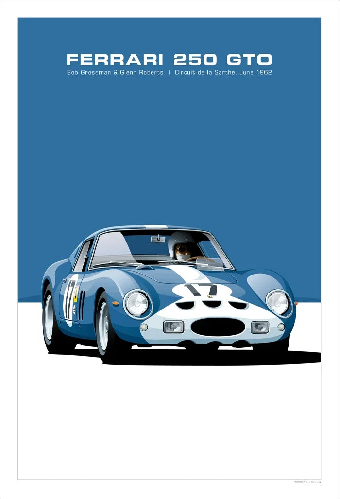 The Heritage Garage Series: Retro Racing GTR Canvas Art