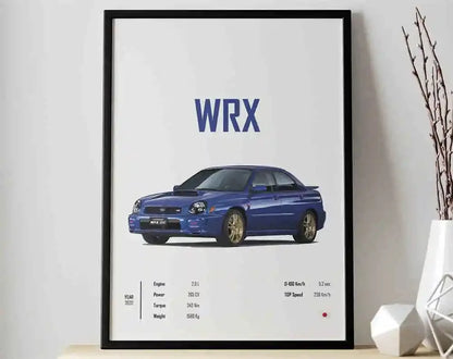 The JDM Legends Collection: Retro Supercar Canvas Art