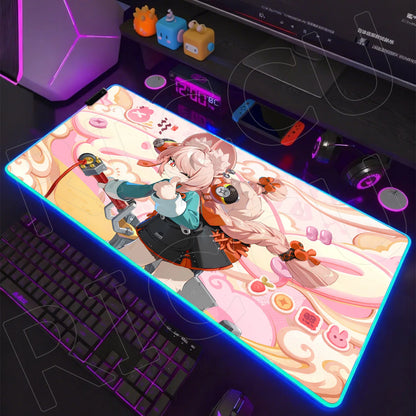 ZZZ RGB LED Gaming Mouse Pad