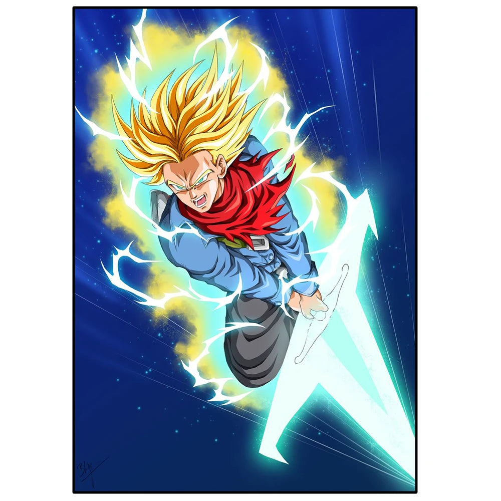 Dragon Ball Anime Poster – Goku, Vegeta & More | Canvas Wall Art