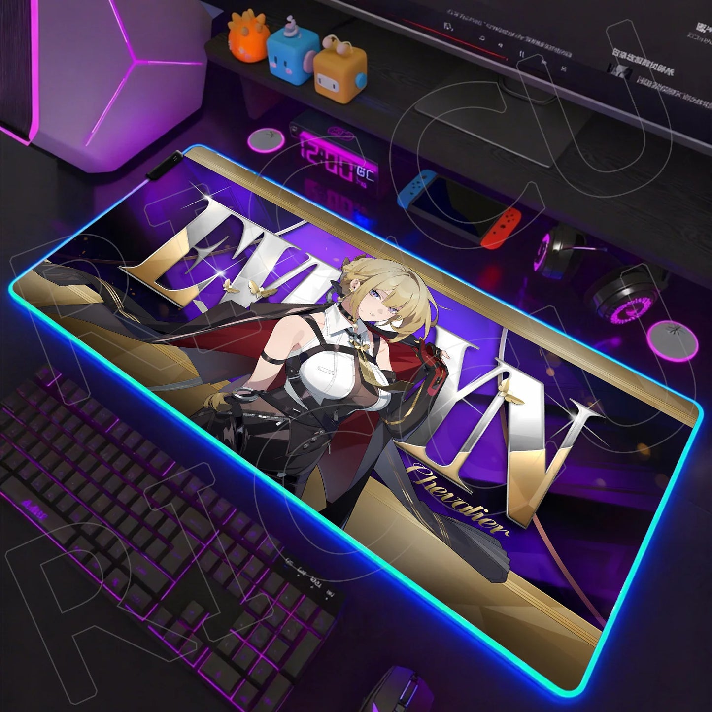 ZZZ RGB LED Gaming Mouse Pad