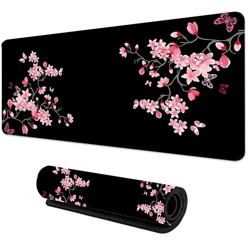 Sakura Scenery Mouse Pad – Cherry Blossom & Landscape Gaming Desk Mat