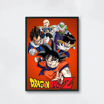 Dragon Ball Anime Canvas Poster – Goku & Vegeta Wall Art
