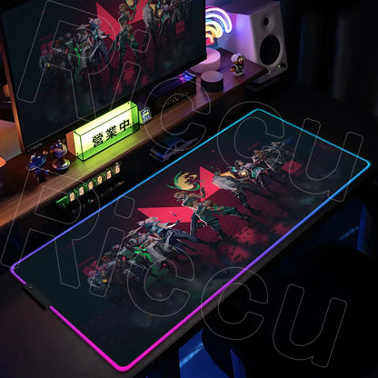 The Lumina Series: Premium RGB Valorant Gaming Desk Mat