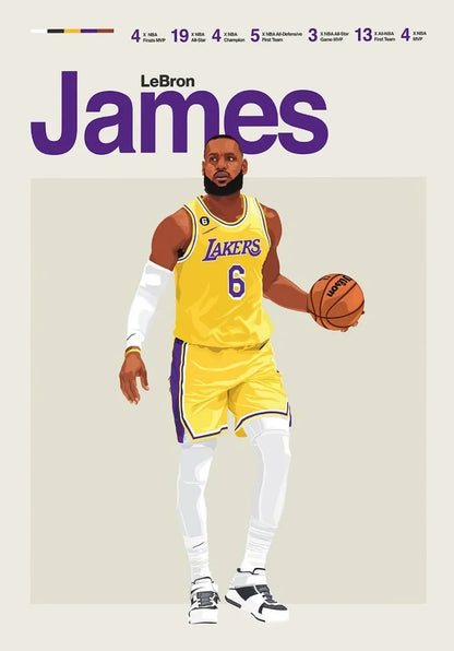 The Champion's Legacy: Premium Basketball Canvas Art