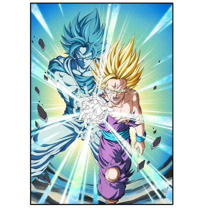 Dragon Ball Anime Poster – Goku, Vegeta & More | Canvas Wall Art