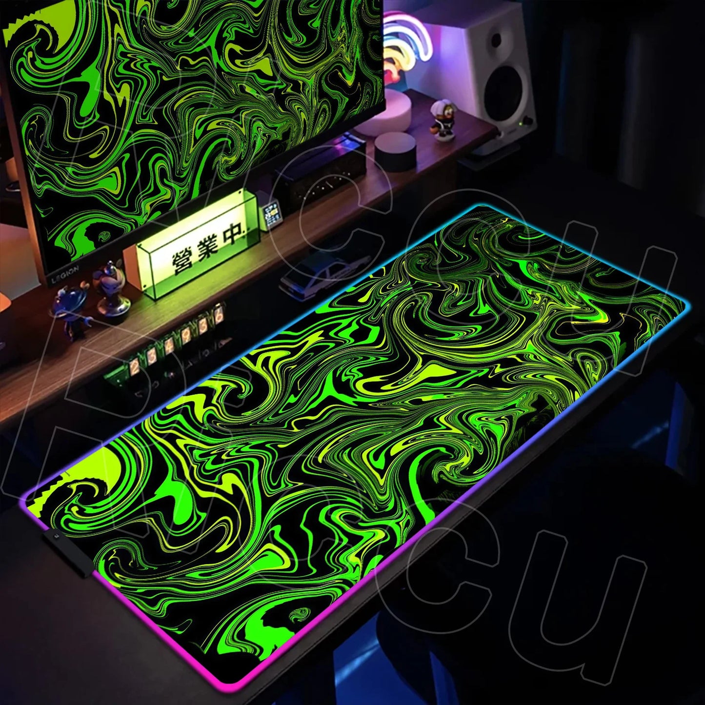 Puzzle Edition: XXL RGB Extended Gaming Desk Mat with Custom LED Lighting