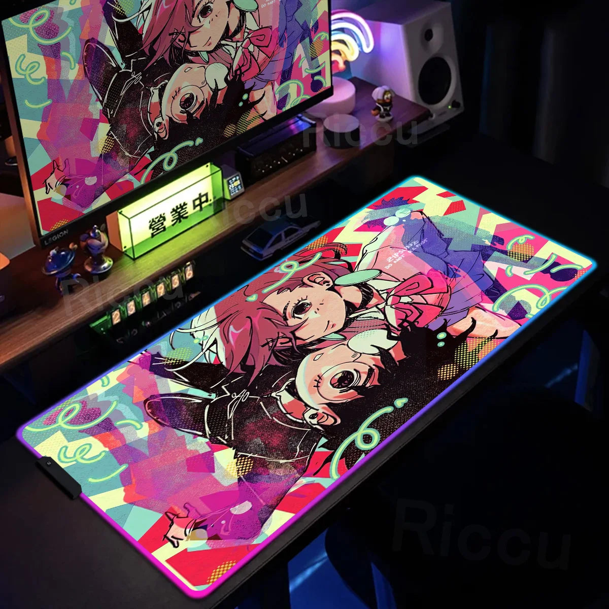 Gaming RGB: Anime Dandadan Keyboard Carpet