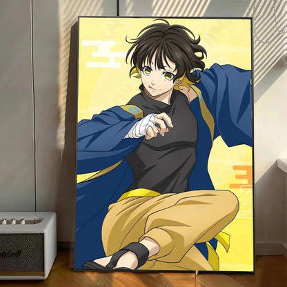 The Egoist’s Playtime: Kawaii Bachira Meguru Cat-Themed Canvas Art
