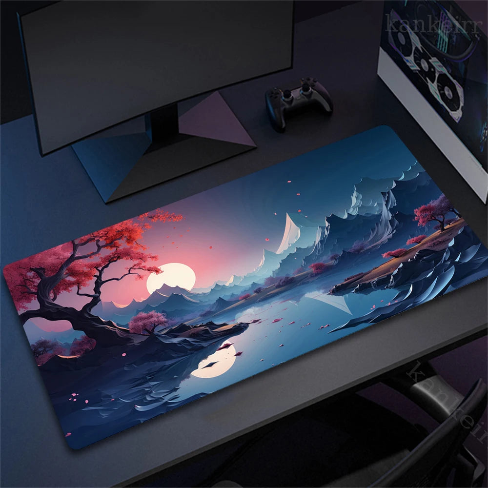 Landscape Mountain Sunset XXL Gaming Mouse Pad