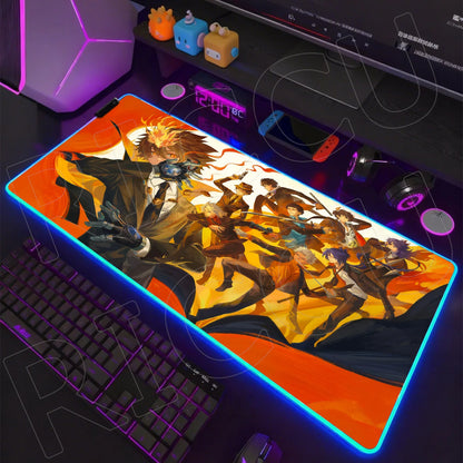 RGB LED Gaming Mouse Pad – XXL Anime Desk Mat with HD Printing