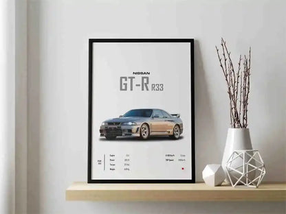 The JDM Legends Collection: Retro Supercar Canvas Art