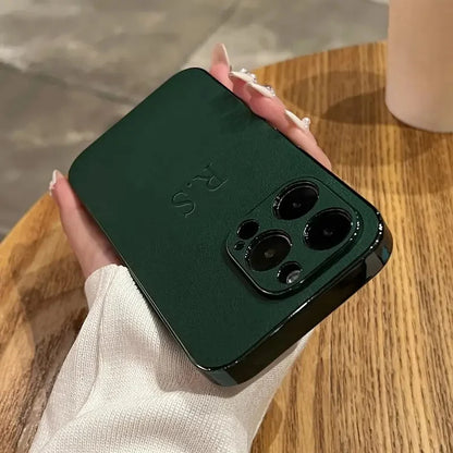 The Monogram Series: Custom Leather Plated Case