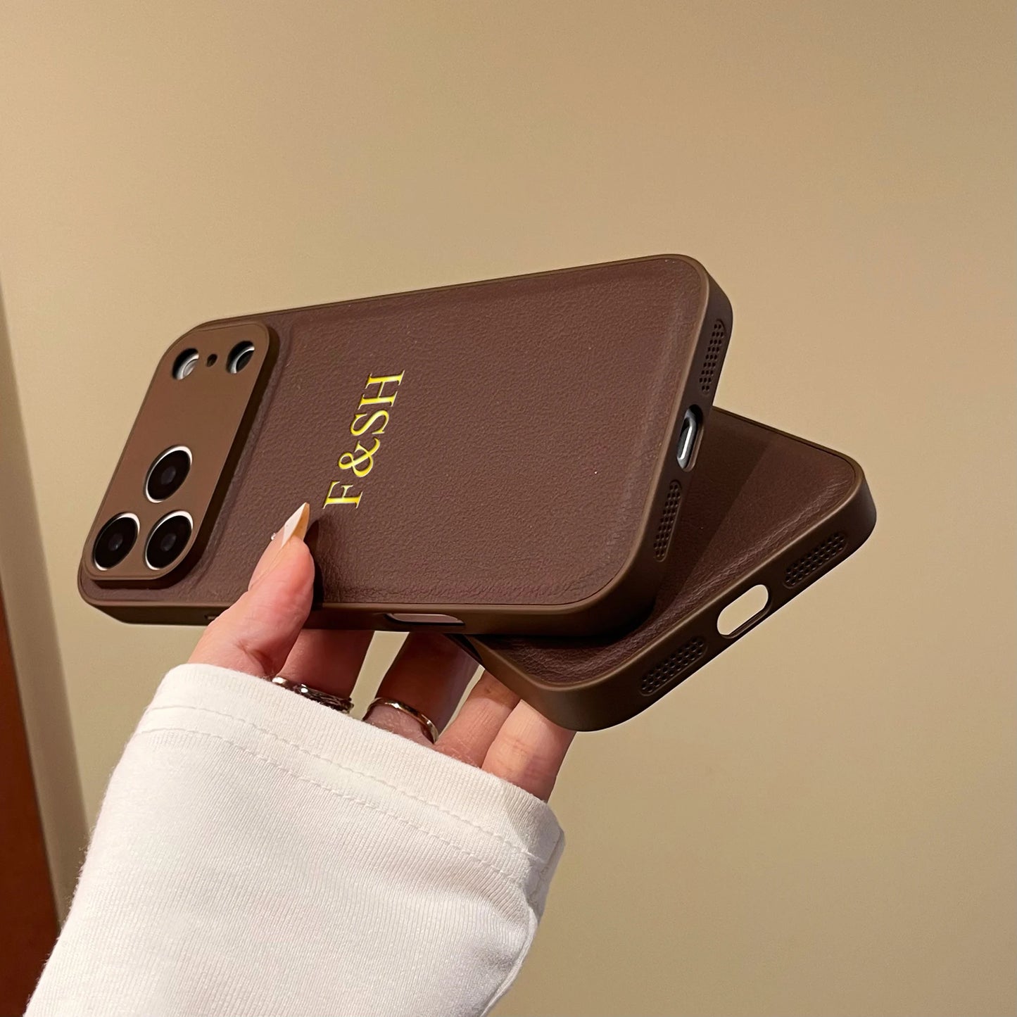 The Signature Series: Gold Foil Stamped Leather Case