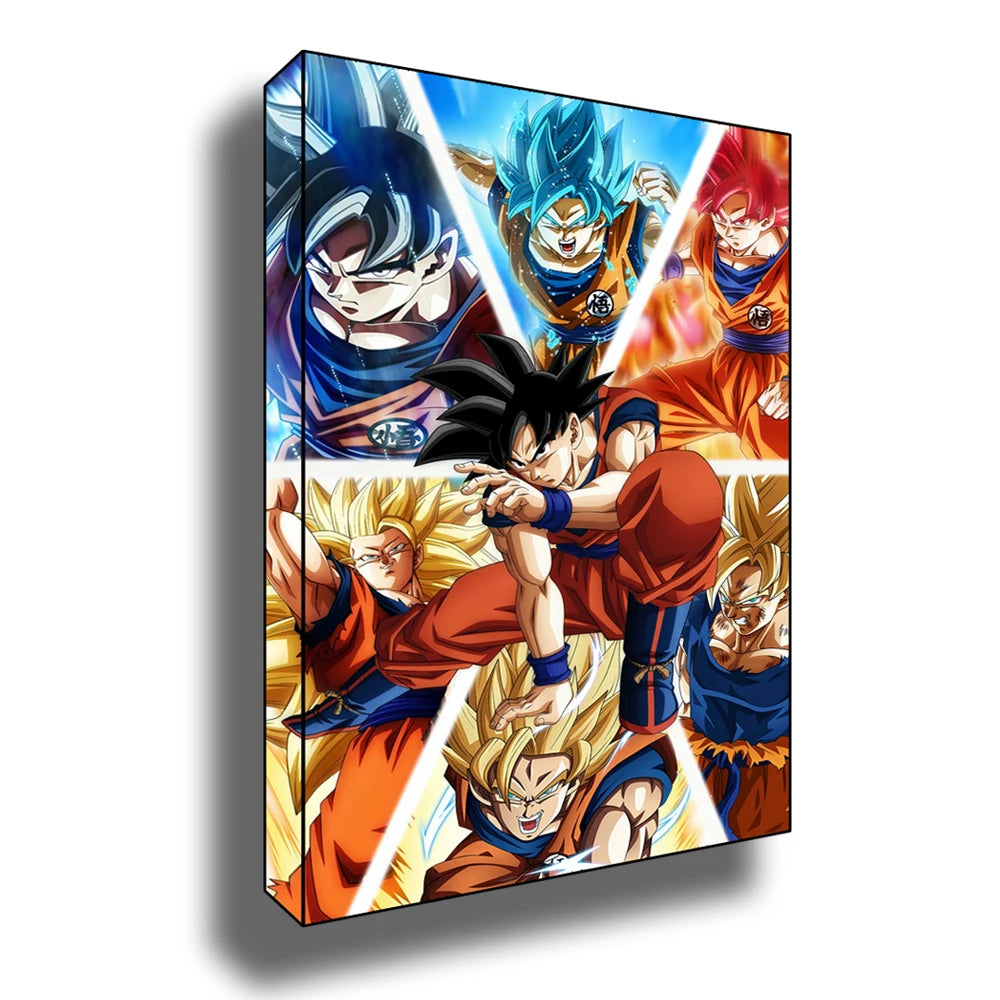 Dragon Ball Anime Poster – Goku, Vegeta & More | Canvas Wall Art