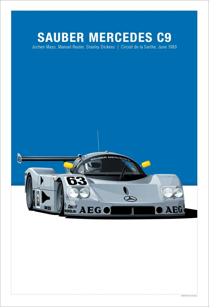The Heritage Garage Series: Retro Racing GTR Canvas Art