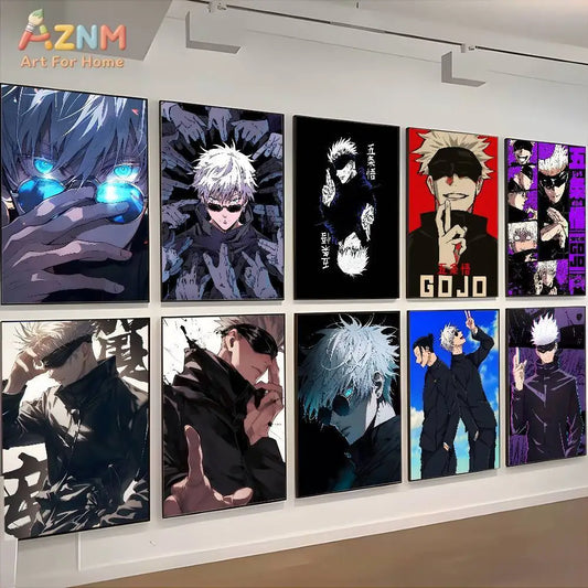 The Sorcerer's Collection: High-Definition Gojo Satoru Canvas Art