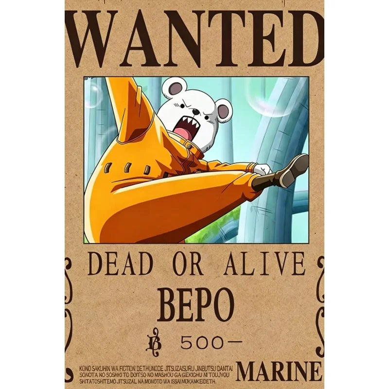One Piece Anime Canvas Poster – Luffy & Zoro Wall Art