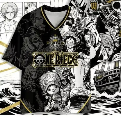 One Piece Anime 3D T-Shirt – Zoro & Luffy Quick-Dry Tee