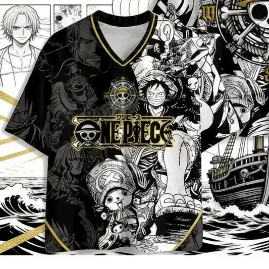 One Piece Anime 3D T-Shirt – Zoro & Luffy Quick-Dry Tee