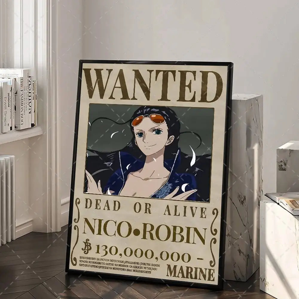 One Piece Wanted Poster – Anime Canvas Wall Art