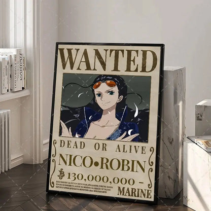 One Piece Wanted Poster – Anime Canvas Wall Art