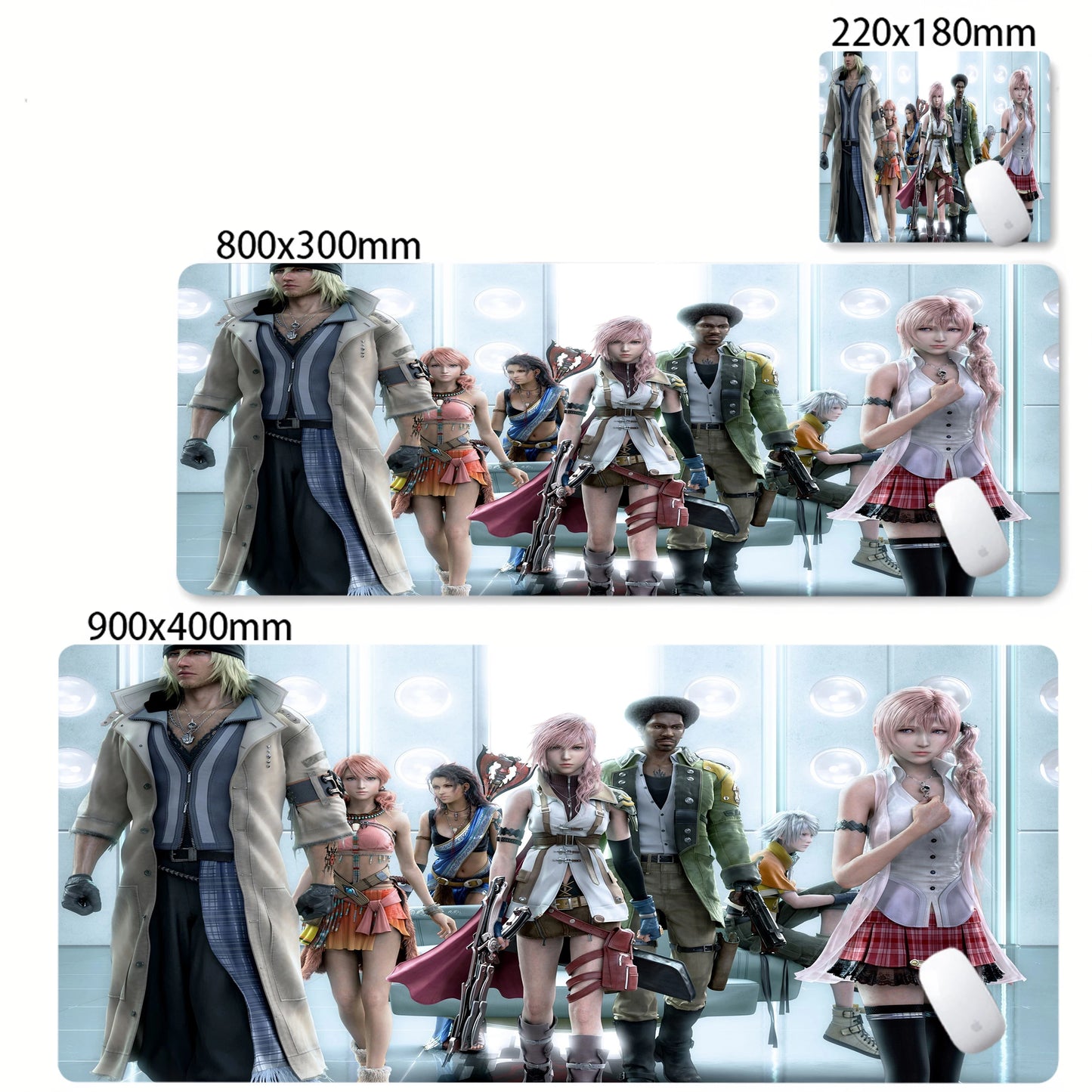 Anime Gaming Mouse Pad XXL - Large Desk Mat with Stitched Edges