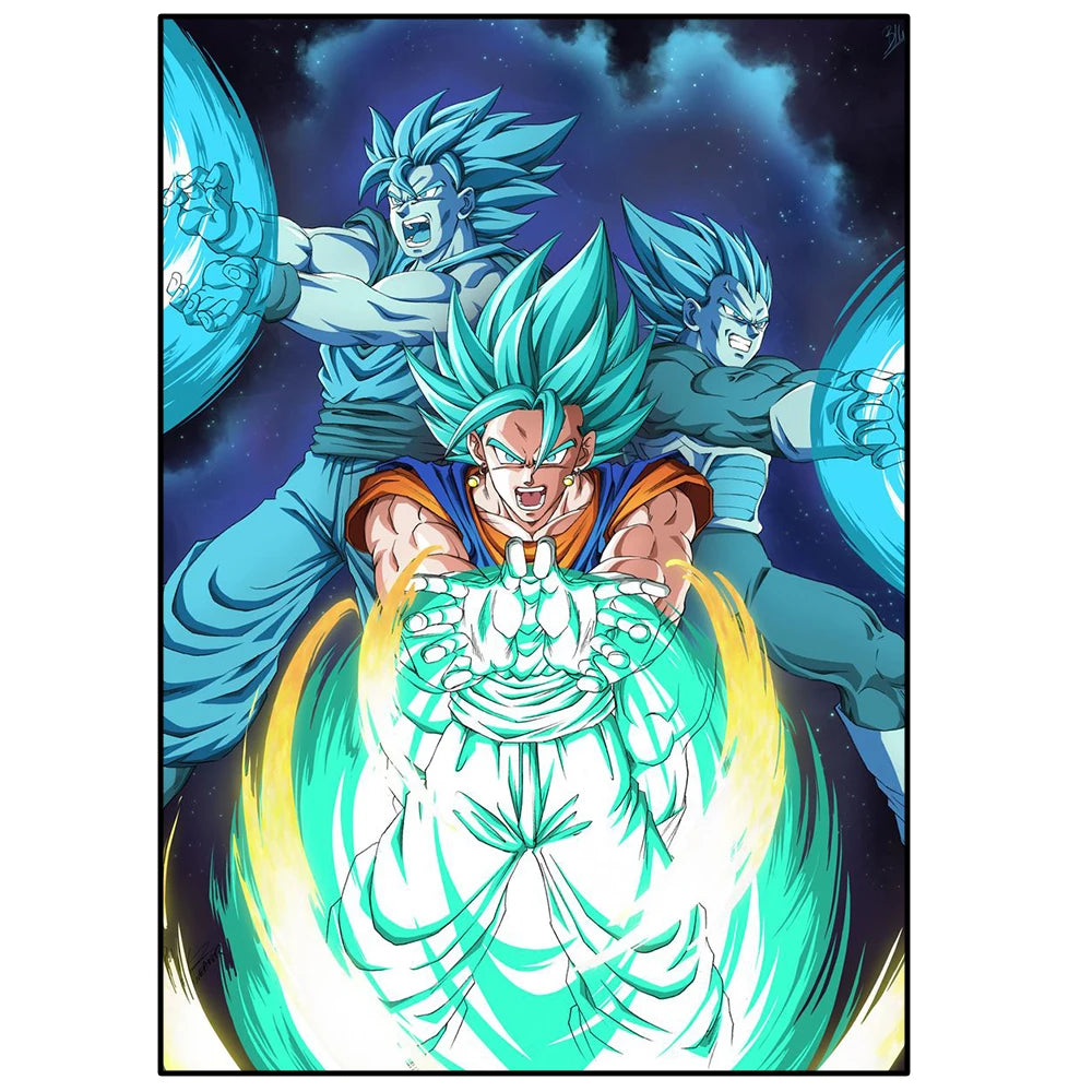 Dragon Ball Anime Poster – Goku, Vegeta & More | Canvas Wall Art