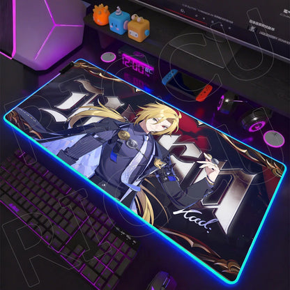 ZZZ RGB LED Gaming Mouse Pad