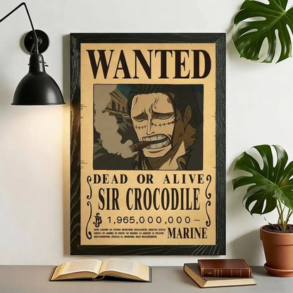 The Grand Line Collection: High-Definition One Piece Wanted Canvas Art