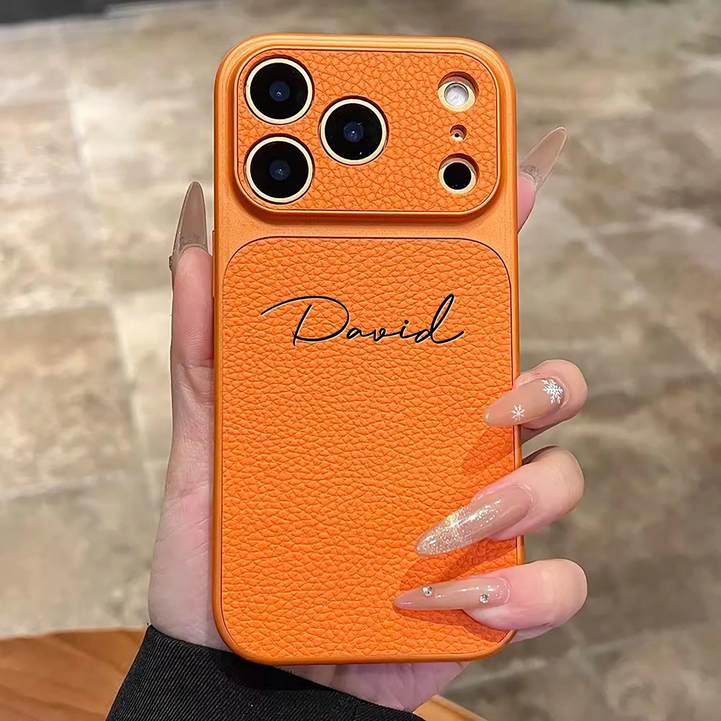 The Signature Series: Custom Leather-Textured Case