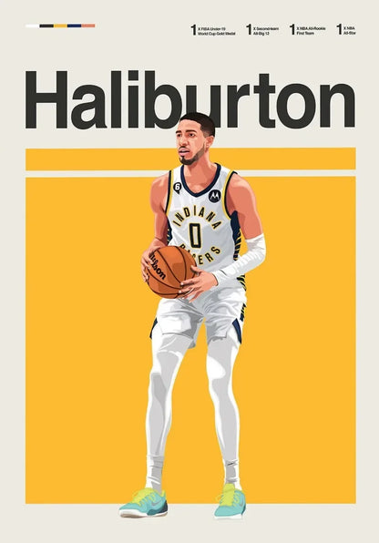 The Champion's Legacy: Premium Basketball Canvas Art