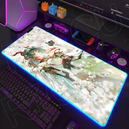 RGB LED Gaming Mouse Pad – Anime Desk Mat