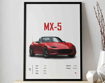 The JDM Legends Collection: Retro Supercar Canvas Art