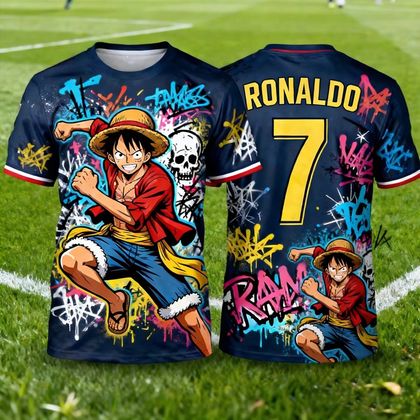 One Piece Luffy Anime Costume T-Shirt