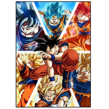 Dragon Ball Anime Poster – Goku, Vegeta & More | Canvas Wall Art