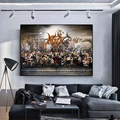 Naruto & Dragon Ball Anime Poster – HD Canvas Wall Art