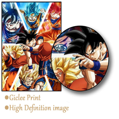 Dragon Ball Anime Poster – Goku, Vegeta & More | Canvas Wall Art