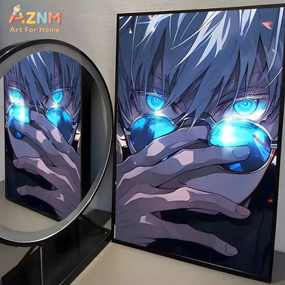 The Sorcerer's Collection: High-Definition Gojo Satoru Canvas Art