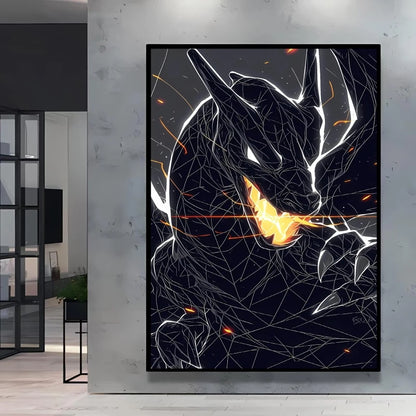 Pokémon Anime Canvas Wall Art Poster