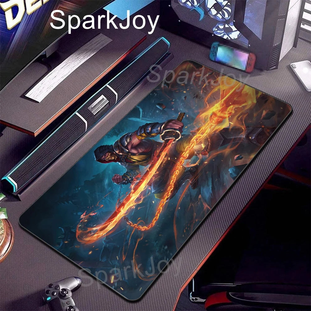 Mortal Kombat Gaming Desk Mat – Scorpion & Sub-Zero